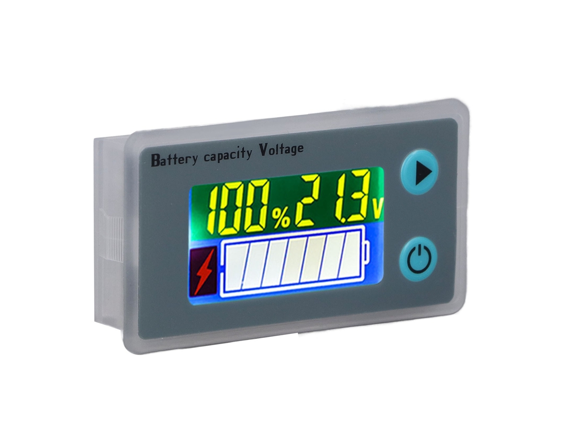 Probador De Capacidad Y Voltaje De Baterías Com Tela Lcd Digital Indicador De Potência Para Baterías De Lítio E Ácido 10‑100v