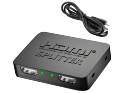 Hdmi 1 Em 2 Saídas De 60 Hz 4k Switch Divisor Para Duas Telas Entrada Full Hd 1080p 3d Vem Com Cabo Alta Bestvite