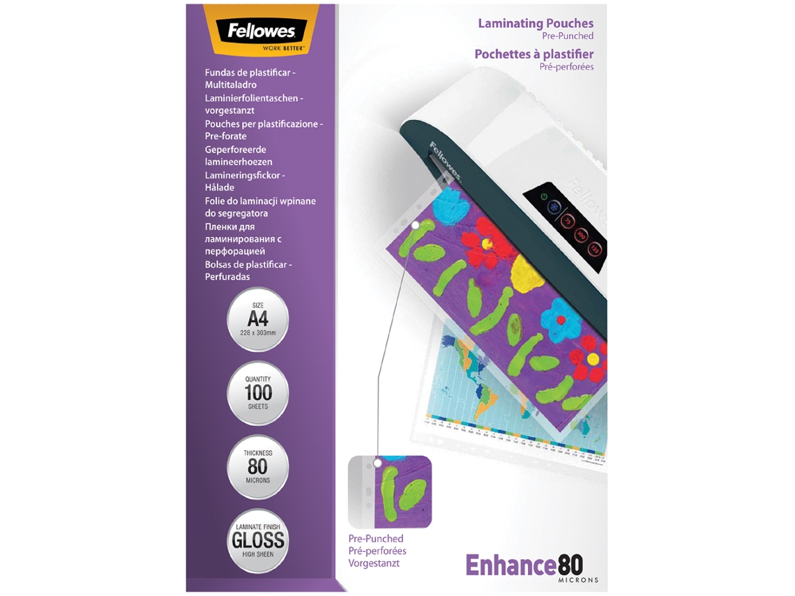 Bolsa de Laminação Pré-Cortada 228 X 303 Mm FELLOWES