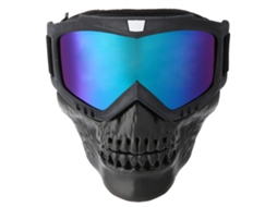Novos óculos de proteção para motocicleta off-road com espelho retrovisor e design de esqueleto.
