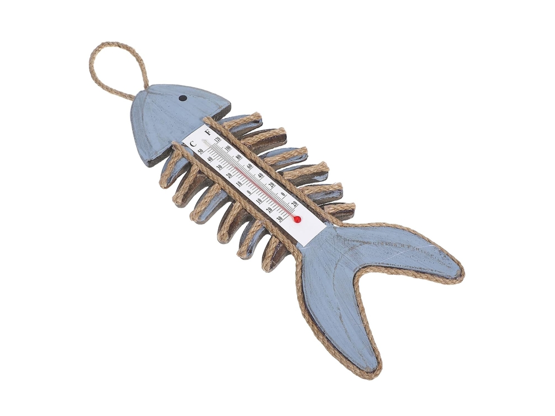 Termômetro de Parede Inoomp com Visor de Temperatura, Design em Espinha de Peixe, para Uso Interno e Externo, com CHABERLU
