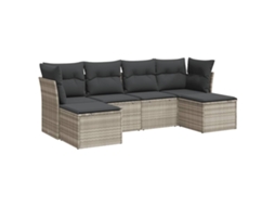 Garden Sofa Set, Garden Sofa Sets Vidaxl Cinzeto Rattan / Vime (n/a)