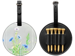 Bolsa para tees de golfe Fantasy Fox, preta, fácil de transportar | S/MARCA