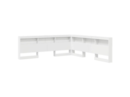 Cabeceira de Armazenamento Branco 180cm madeira MAISON EXCLUSIVE