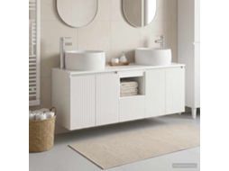 Vidaxl Conjunto De Armários Para Banheiro 3 Unid. Branco Brilhante