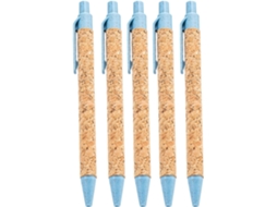 Conjunto De 5 Canetas Esferográficas, Escrita Suave, Ponta 1,0 Mm,
