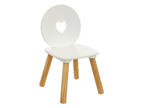 Cadeira Infantil Medalhão Amor Branco Atmosphera ATMOSPHERA FOR KIDS