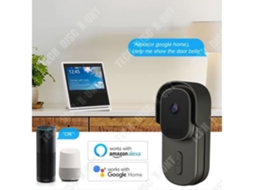 Campainha Inteligente Td® Tuya Vídeo Hd 1080p Via Wi Fi Visão Noturna Infravermelha Sem Fio Brilvibera_ozo