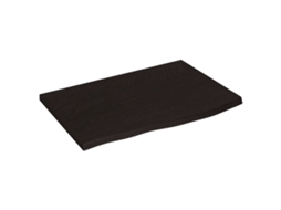 Wall Shelf, Wall Shelves Vidaxl Marrom Madeira De Carvalho (60 X 40 X 2 Cm)