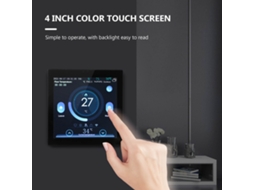 Termóstato Wi-fi Inteligente Laxiscreed Com Ecrã Colorido De 4,0" E Função Programável Para Tensão 85-275v