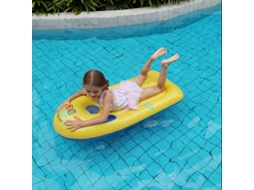 Prancha Flutuante, Prancha de Surfe para Piscina, Surfe e Natação de Verão AQUAFORGE (amarela)