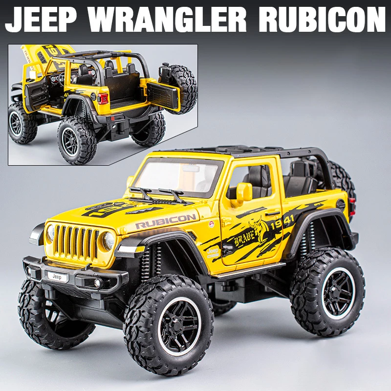 (amarelo) Miniatura De Carro Em Escala 1:20, Altamente Realista E Requintada, Feita De Liga Metálica Para Uso Off-road, Item De Colecionador.