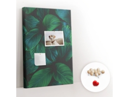 Painel De Cortiça Para Parede Folhas Grandes Tropicais Para A Sala De Estar Espelharte (40x60 Cm)