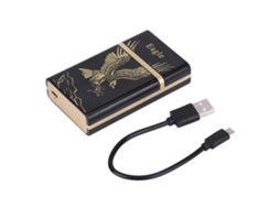 Caixa De Cigarro Portátil Com Isqueiro Elétrico Usb Recarregável Super Mini (águia Dourada)