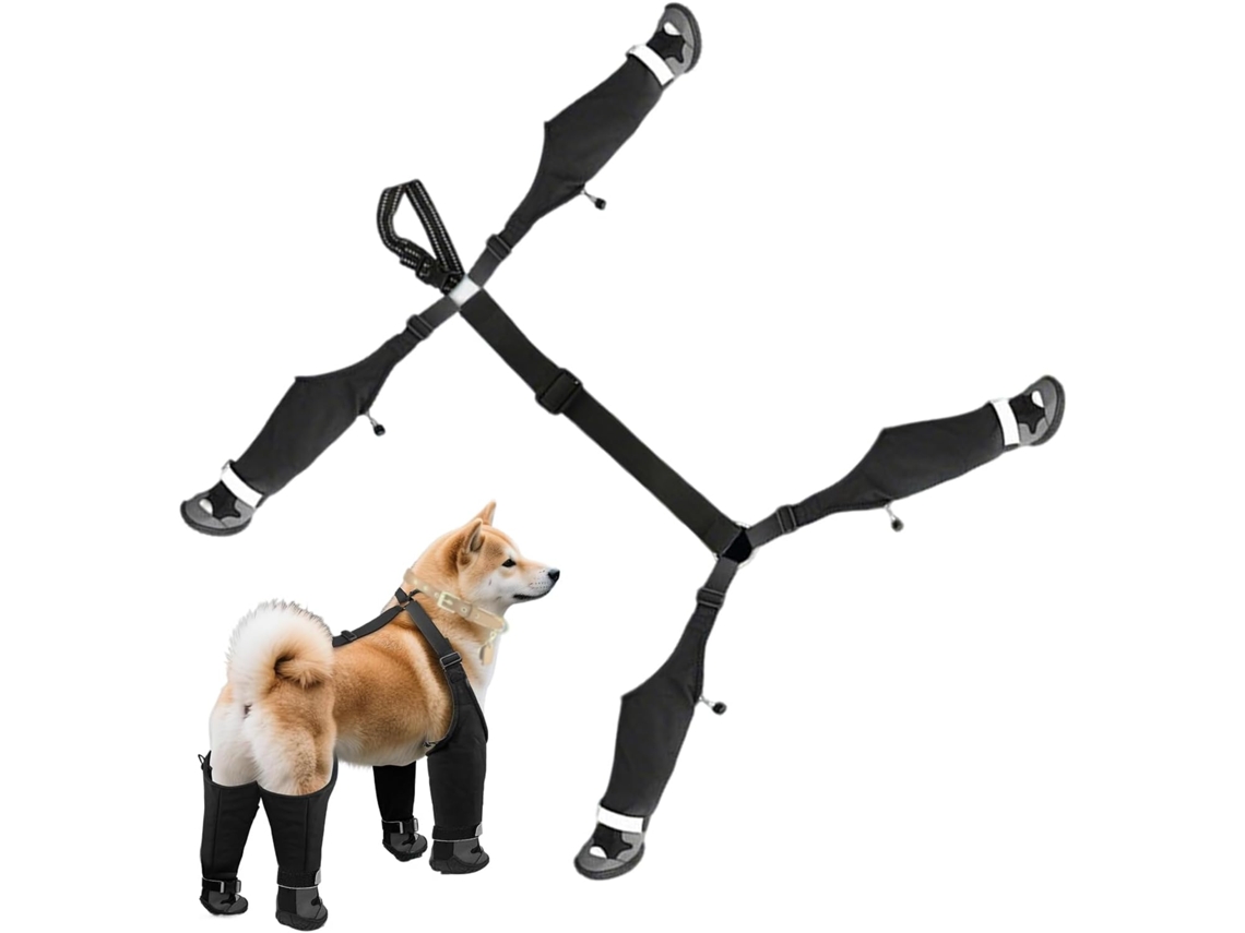 Protetor De Patas Filhotes Cachorro Com Tiras Botas