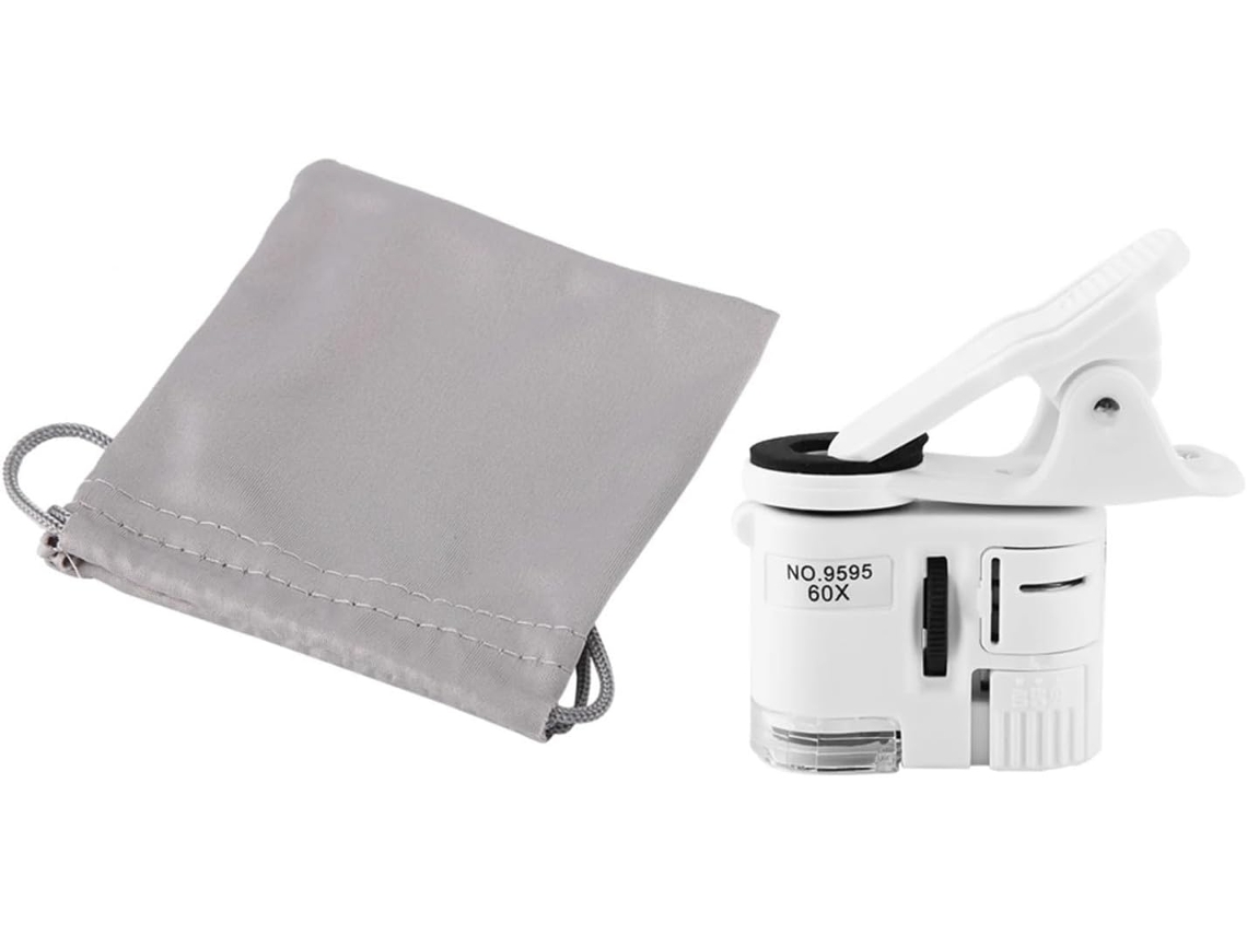 Microscópio Digital 9595w 60x com Lupa de Led Uv e Clipe para Celular. SFUSHOS