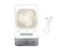 Portable Humidifying Fan Cooler 3 Gears Quiet Automatic Timing For Home