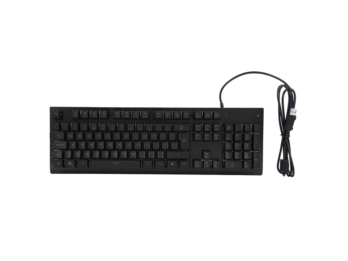 Teclado Gamer Teclado Gamer de Membrana Brilhante G081laxiscreed (20 Milhões de Apertações, Iluminação Brilhante)