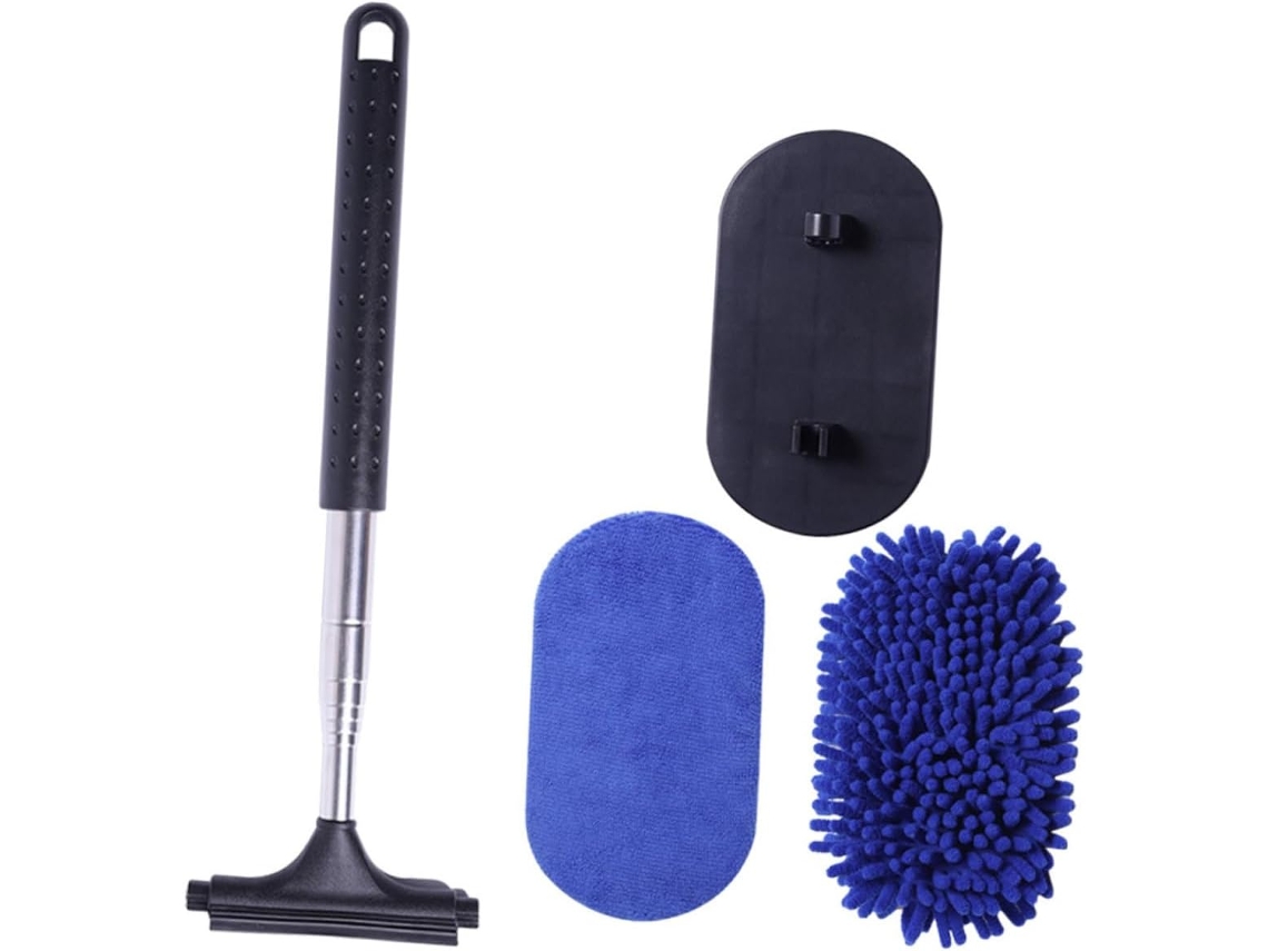 Escova De Limpeza De Para-brisa De Carro Com Cabo Ajustável, Ferramenta Para Limpador De Para-brisa