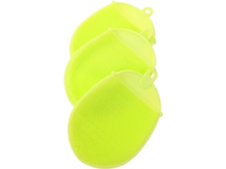 Escovas De Banho Silicone Azul Para Esfoliação E Massagem Corporal, Cor Aleatória, Conjunto De 3 Ferramentas Limpeza