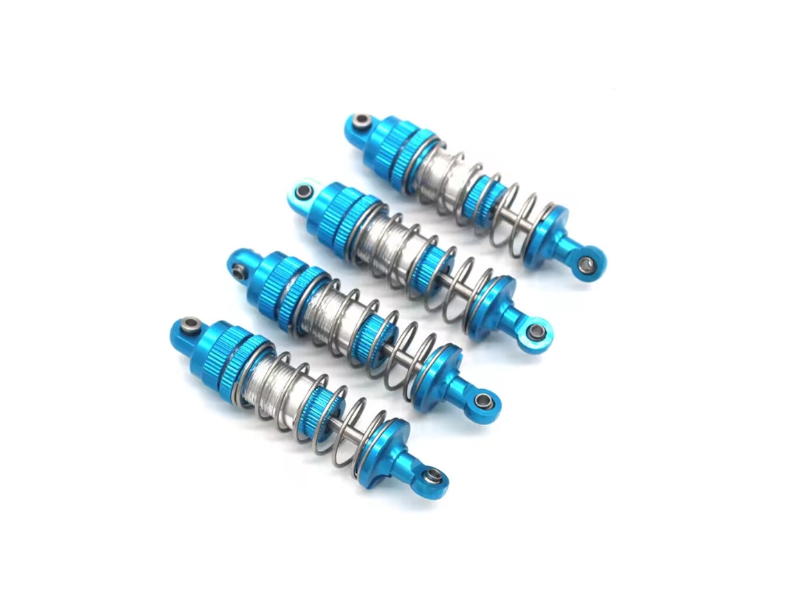 Roxomjx 16207 16208 16209 16210 1/16 Peças de Upgrade em Metal para Automóvel Rc Amortecedor Dianteiro e Traseiro MDUG