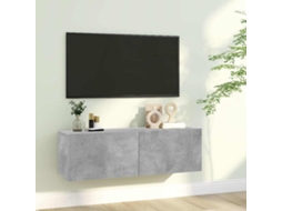 Vidaxl Móvel De Tv 100x30x30 Cm Derivados De Madeira Cinzento Cimento