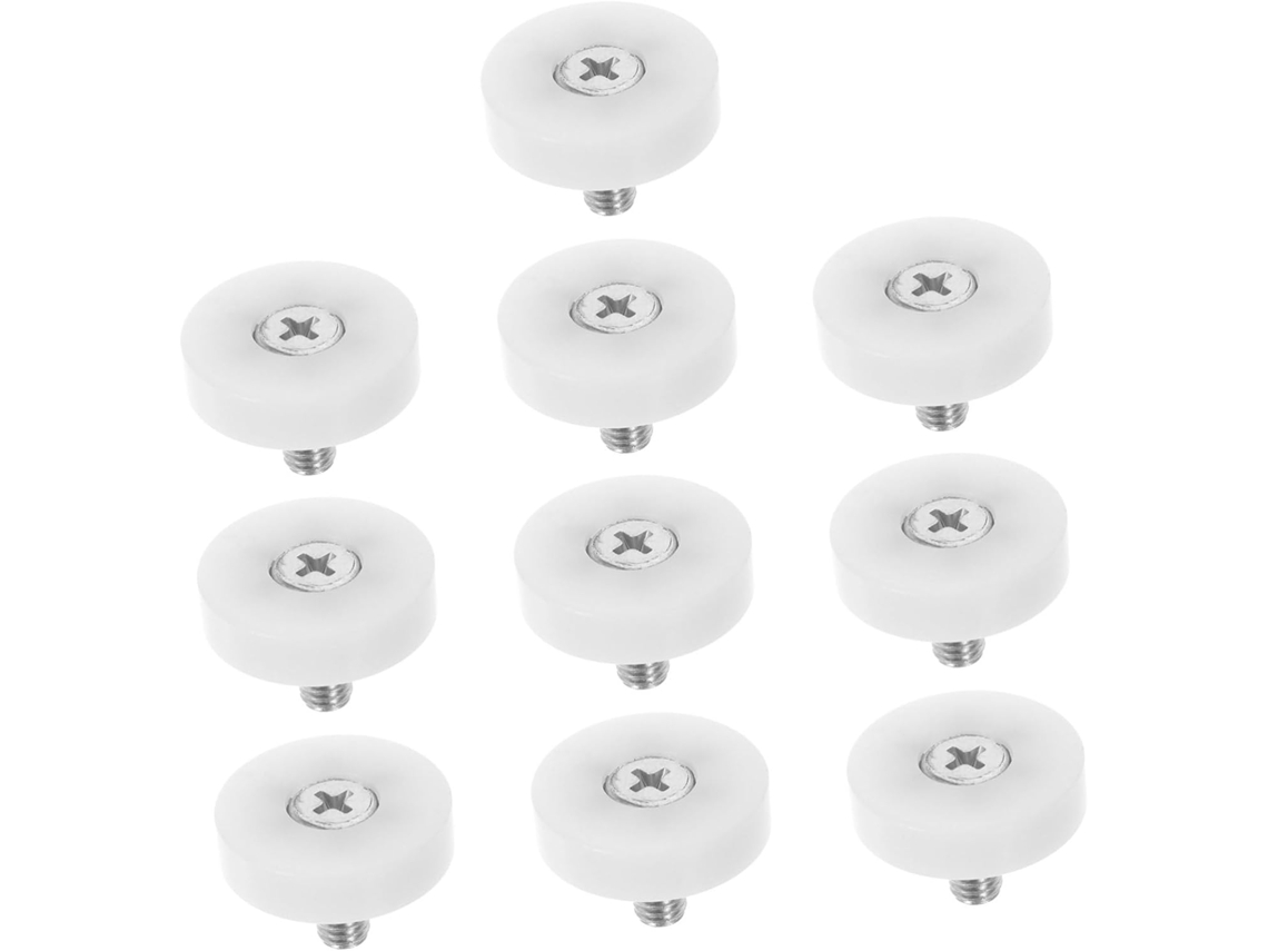 Kit De 12 Rodízios Giratórios Adesivos Para Eletrodomésticos Pequenos, Móveis, Lixeiras E Recipientes De Armazenamento