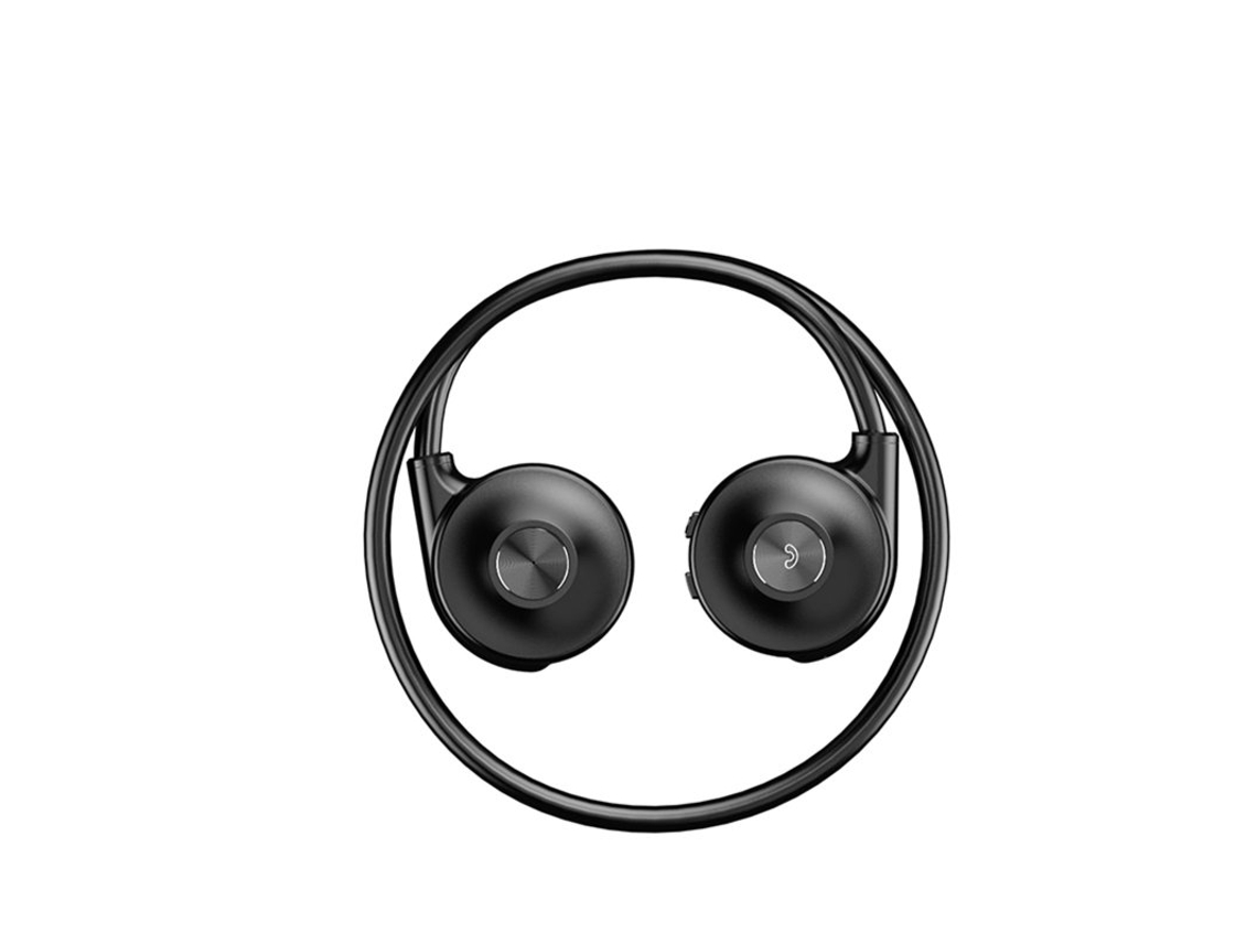 Auscultadores Bluetooth M1S Sem Fio com Condução Óssea Estéreo com Cancelamento de Ruído Microfones Duplos Preto