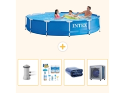 Intex Piscina Com Estrutura Redonda - 366x76 Cm - 5-peças S302