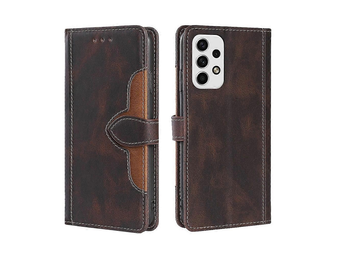 Capa De Couro Pu Com Costura Aparente, Fecho Magnético E Abertura Horizontal Para Samsung Galaxy A23 5g