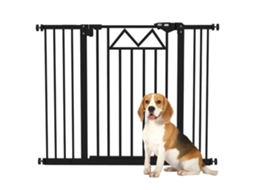 Barreira Extensível Para Animais Com Duplo Bloqueio Preto