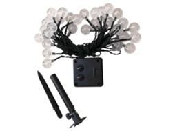 Luz de Fada de Bola de Cristal de 30 Pés com Energia Solar 8 Modos de Iluminação Terraço Jardim Pátio de Casamento