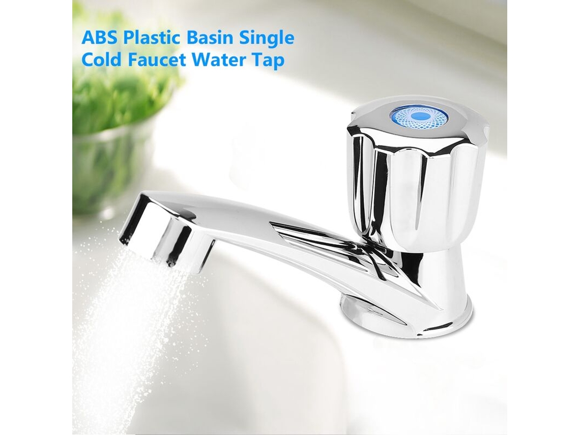 Torneira De Cozinha, Água Fria Simples Em Plástico Abs Para Pia De Banheiro E Cozinha (encaixe G1/2)