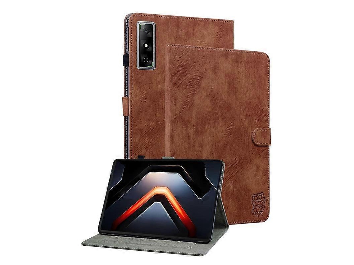 Capa de couro com estampa de tigre para tablet Webake