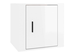 Bedside Cabinet, Bedside Cabinets Vidaxl Branco Madeira Processada (n/a)