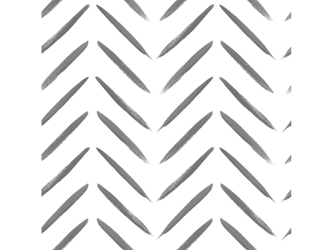 Papel De Parede Holandês Chevron Preto E Branco Branco