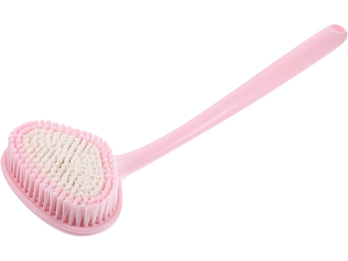Lurelia Acessório De Duche Com Escova Para Costas, Com Argola, Massagem Suave E Portátil, Rotina Spa Confortável