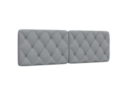 Vidaxl Almofadão De Cabeceira 160 Cm Tecido Cinzento-claro