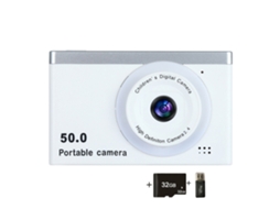 Câmara Digital Compacta Da Câmera 4k Hd Tela De 24 Polegadas Com Branco Da Luz 32g Da Suficiência Veanxin
