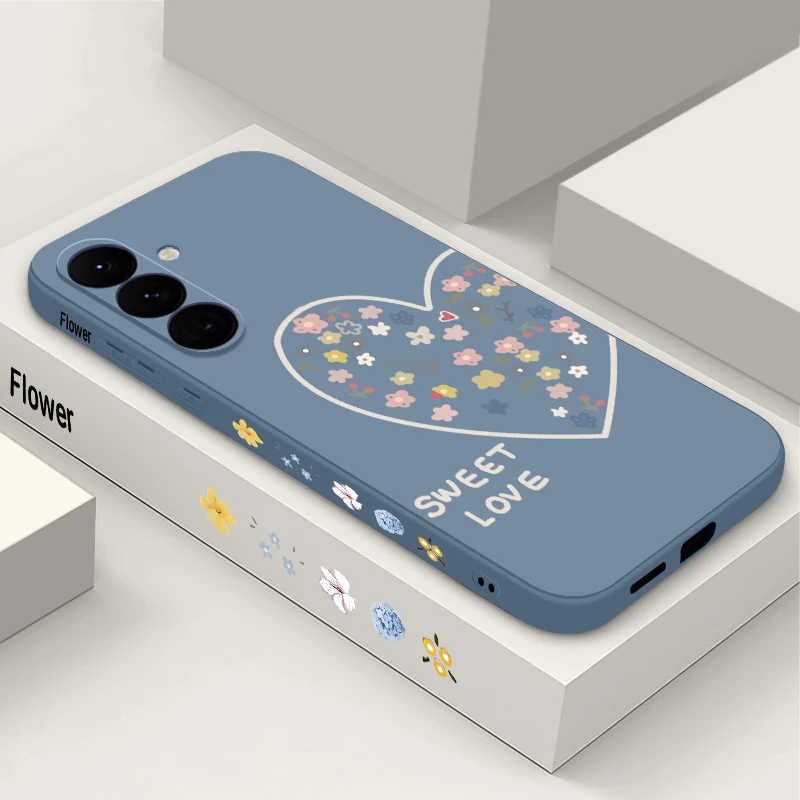 Capa Para Celular Galaxy A54 Com Estampa De Corações (cinza)