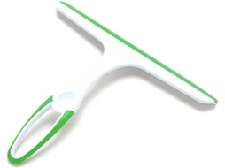 Rodo De Chuveiro De Parede, Branca, De Silicone, Com Borda Verde