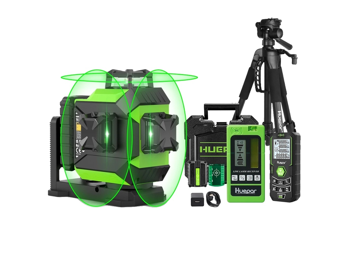 Nível A Laser Verde 3d, Auto Nivelamento De Alta Precisão, Longa Duração Da Bateria,set 6 Oem