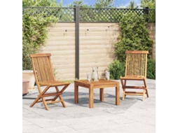 Cadeiras De Jardim Dobrãveis 2 Pcs Madeira Teca Maciã§a DKD HOME DECOR