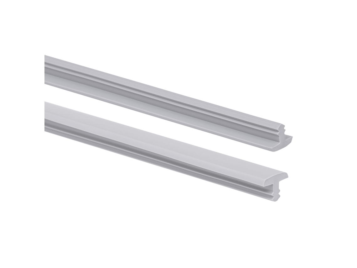 Perfil Antiderrapante Para Degraus Quest Pvc 9x9 Mm, Cinza, 25 M
