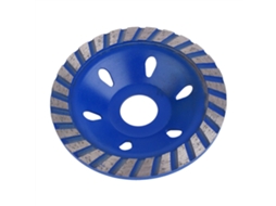 Disco De Roda De Taça De Esmerilado De Diamante De 4" Azul Para Concreto, Pedra E Alvenaria