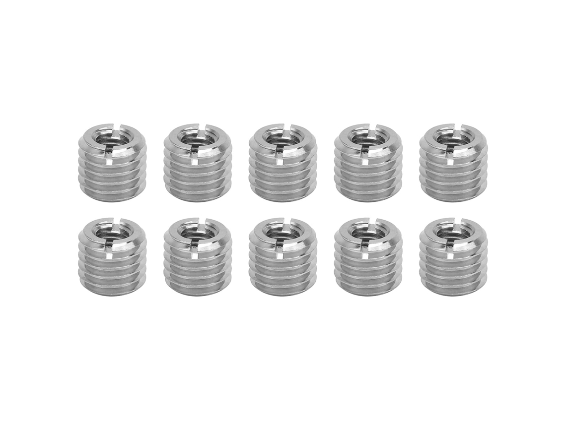 Conjunto De 10 Insertos Roscados Redutores Para Reparo Porcas, Com