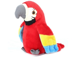 Papagaio Falante Hztyyier Brinquedo de Papagaio de Pelúcia Elétrico Fala Repete O Que Você Desenho Animado Gravação Fofa Educação Infantil JEDBESETZT