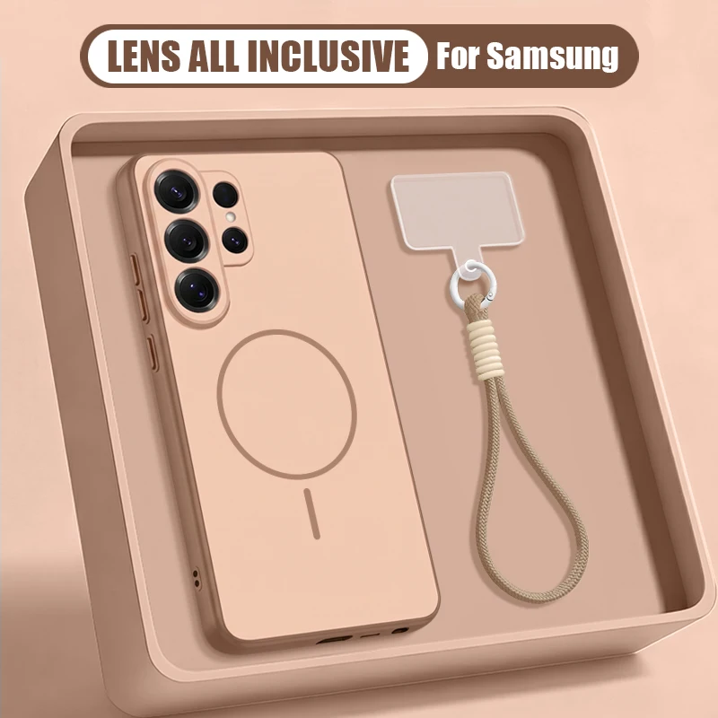 Capa Magnética Para Celular Galaxy A37 Em Cores Vibrantes (dourada) Com Cordão.