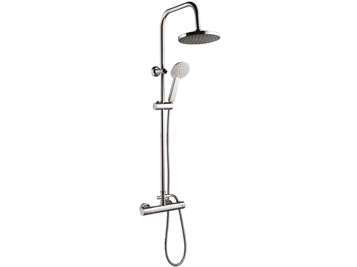 Essemika Coluna De Duche Cromada Com Controlo Termostático Essebagno