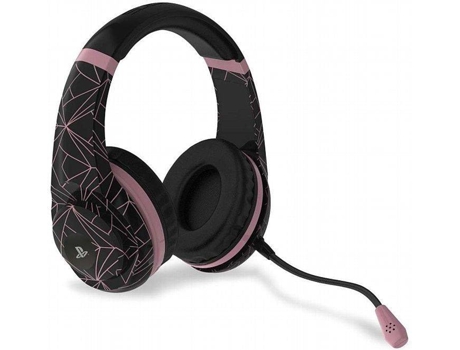 Auscultadores Gaming  Pro 4-70 (PS4 - Microfone - Preto e Rosa)